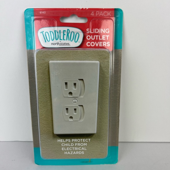 ToddleRoo Sliding Outlet Covers (4-pack)x 2 - Picture 1 of 2
